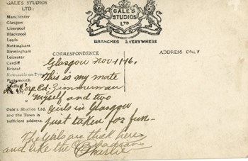 Nov. 11, 1915 postcard, front